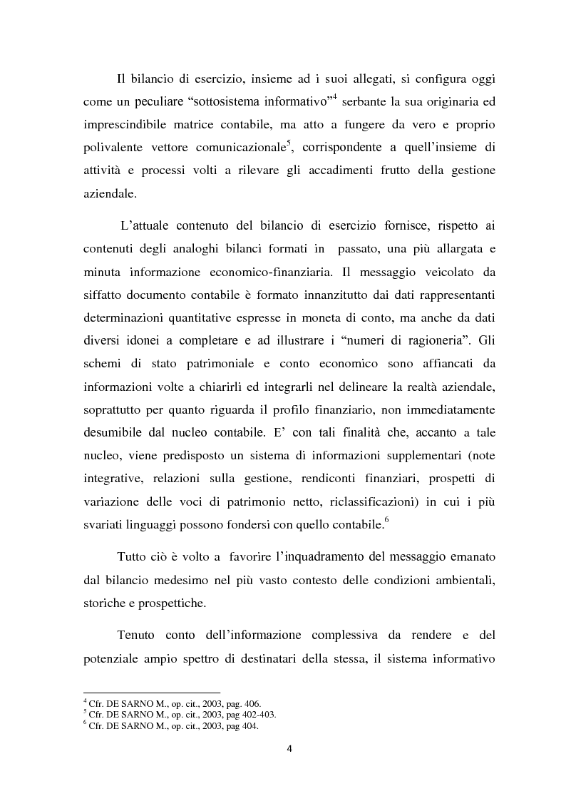 Anteprima della tesi: Il ruolo informativo della relazione sulla gestione, Pagina 5