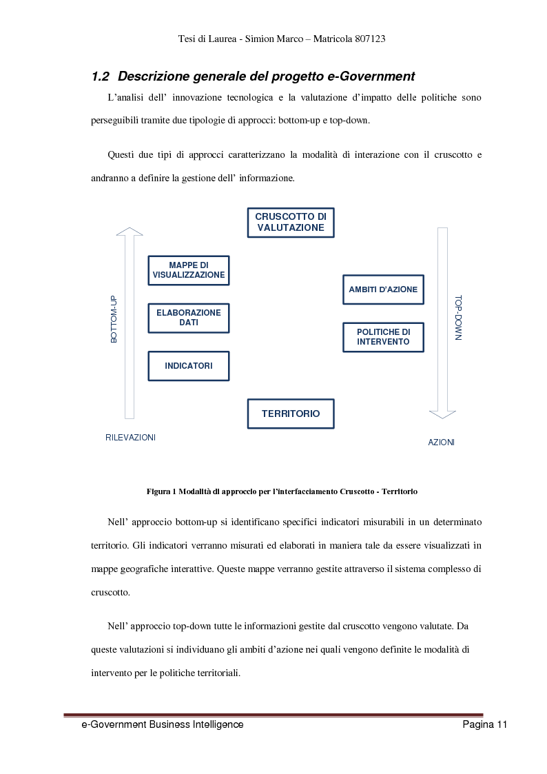 Anteprima della tesi: Analisi, Progettazione e Sviluppo di un Architettura Software nell’ambito dell’e-Government Business Intelligence, Pagina 3