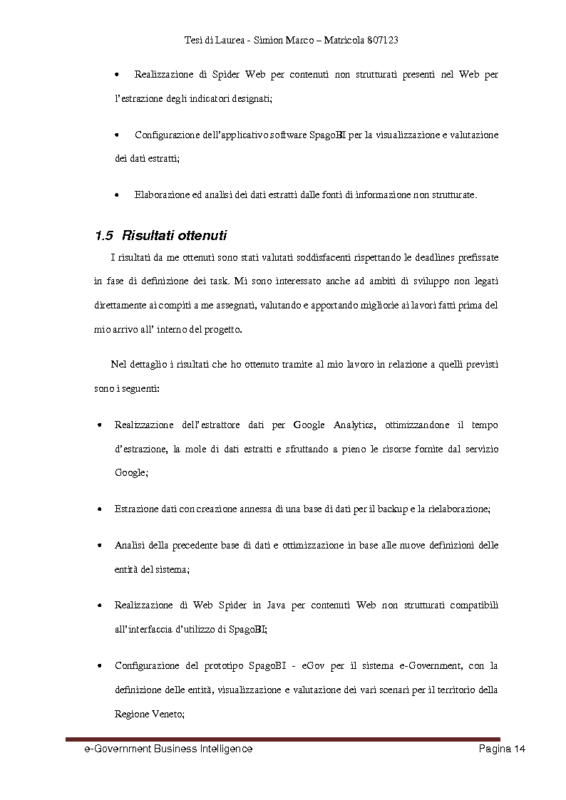 Anteprima della tesi: Analisi, Progettazione e Sviluppo di un Architettura Software nell’ambito dell’e-Government Business Intelligence, Pagina 6