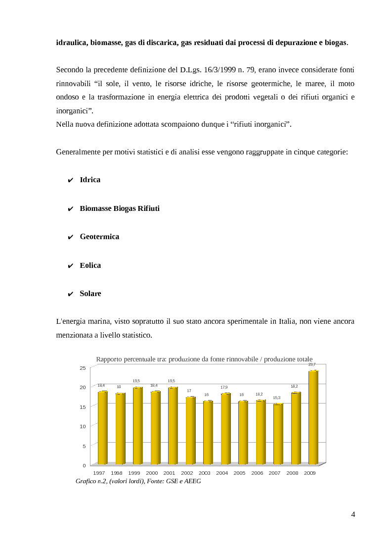 Anteprima della tesi: Energia Fotovoltaica - il Terzo Conto Energia: Presentazione di un caso pratico, Pagina 5