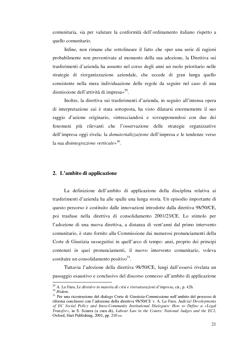 Estratto dalla tesi: Le direttive comunitarie in materia di crisi e ristrutturazione d'impresa