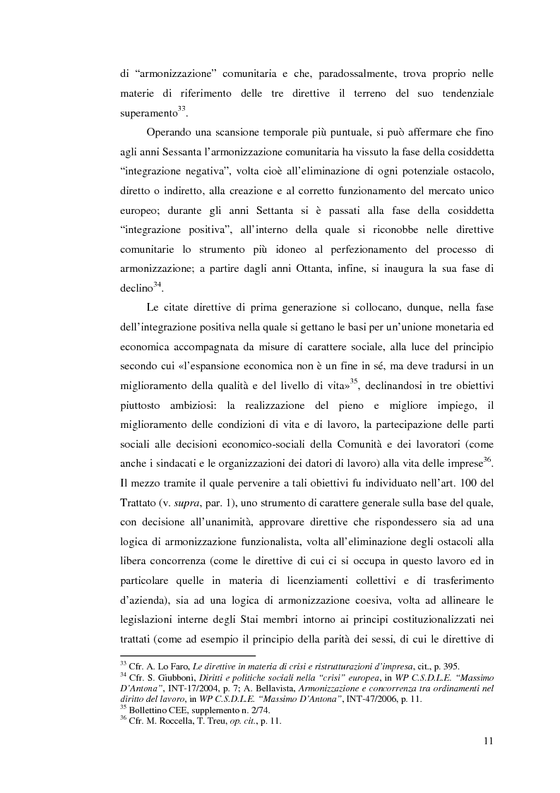 Anteprima della tesi: Le direttive comunitarie in materia di crisi e ristrutturazione d'impresa, Pagina 10