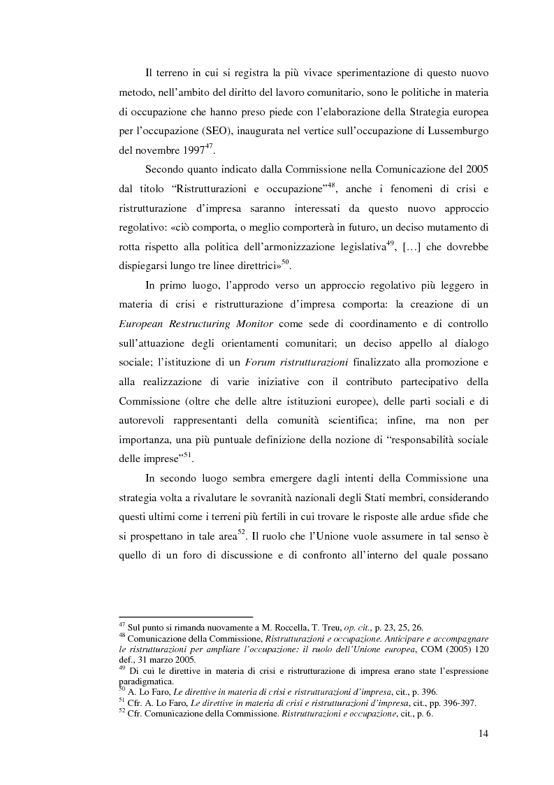 Anteprima della tesi: Le direttive comunitarie in materia di crisi e ristrutturazione d'impresa, Pagina 13