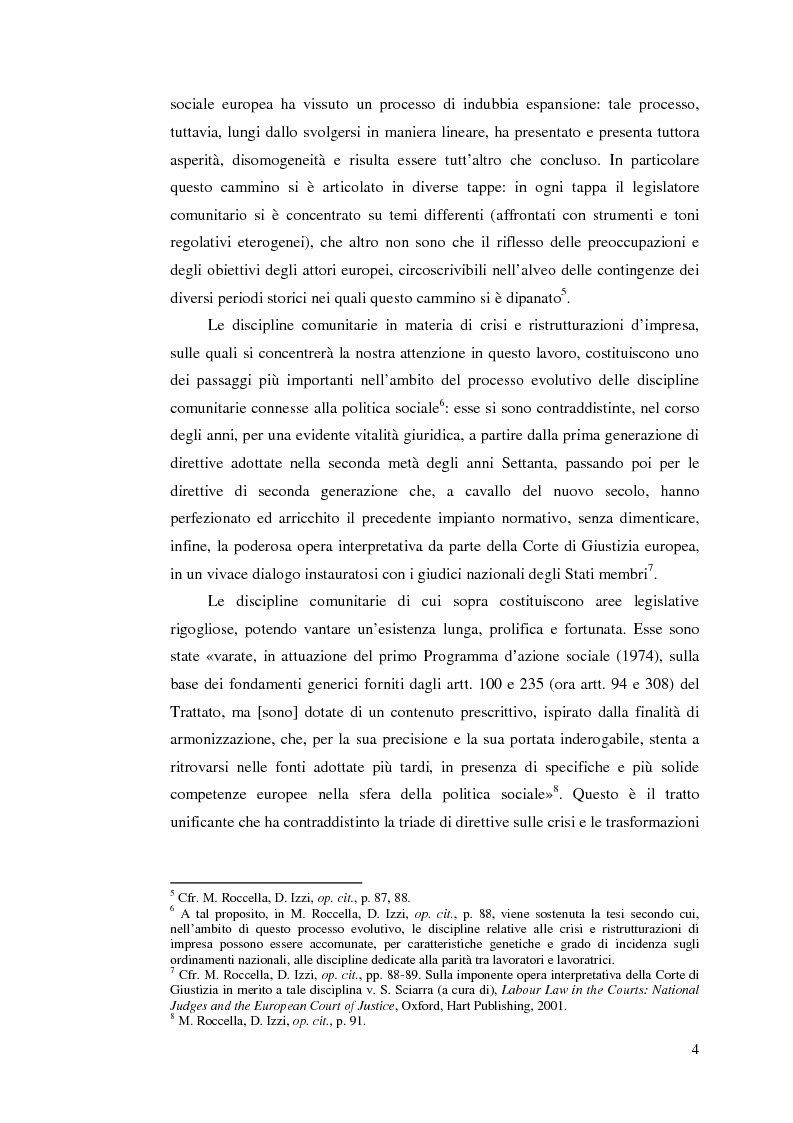 Anteprima della tesi: Le direttive comunitarie in materia di crisi e ristrutturazione d'impresa, Pagina 3