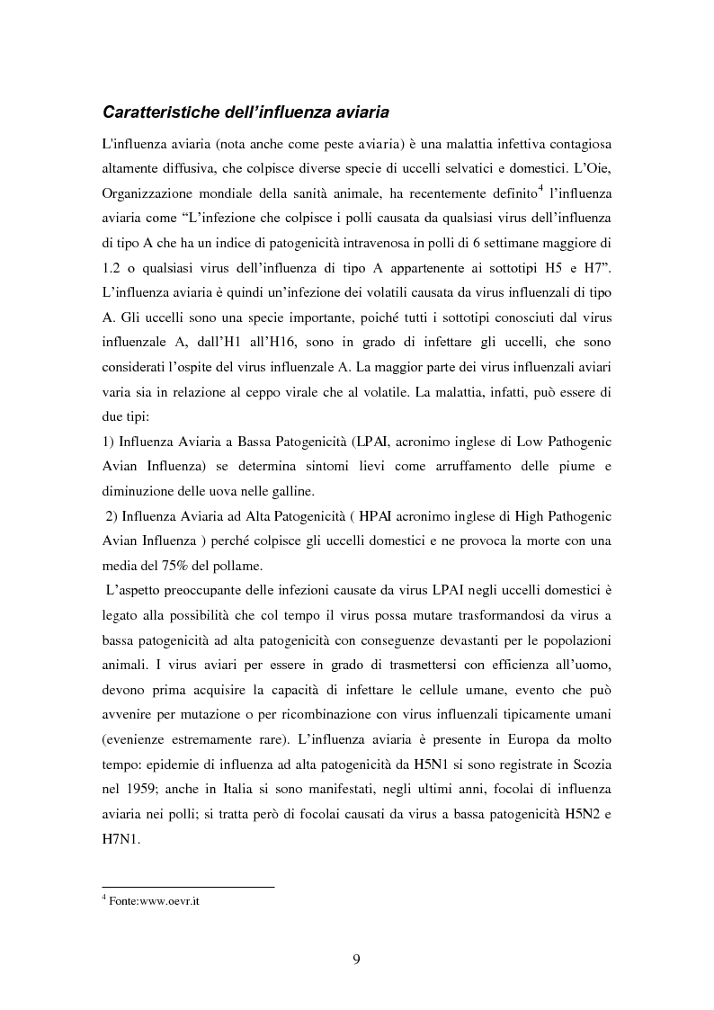 Anteprima della tesi: Influenza aviaria in Italia: pluralismo dell'informazione e crisis management della comunicazione, Pagina 8
