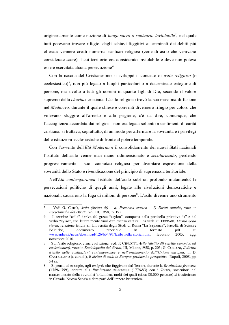 Anteprima della tesi: Le nuove politiche europee sul diritto d'asilo. "La protezione dei rifugiati e dei richiedenti asilo nello spazio comune europeo di libertà, sicurezza e giustizia", Pagina 3