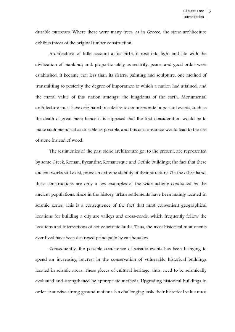 Anteprima della tesi: Seismic response control of rigid block systems by using Tendon System: the case of Greek column, Pagina 6