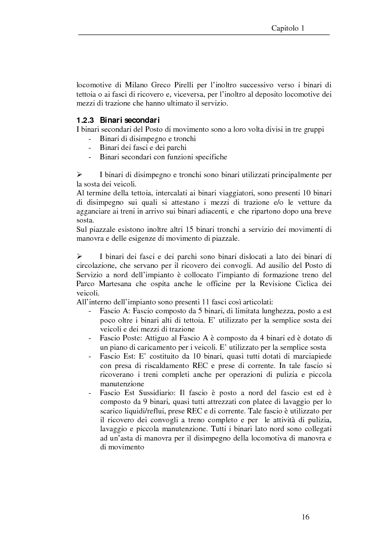 Anteprima della tesi: Programma di esercizio della stazione di Milano Centrale in funzione dell’attivazione dell’innesto della nuova linea Venezia, Pagina 6