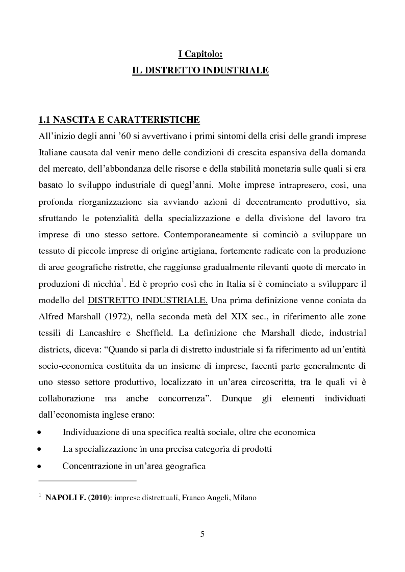 Anteprima della tesi: Strategie di innovazione dei distretti industriali italiani, Pagina 6