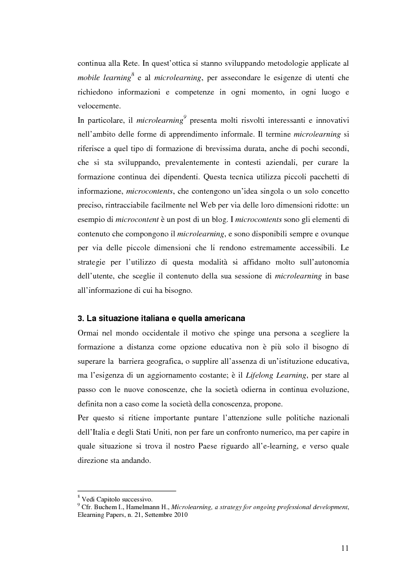 Anteprima della tesi: Usabilità e e-learning: uno studio sull'apprendimento dell'italiano online, Pagina 10