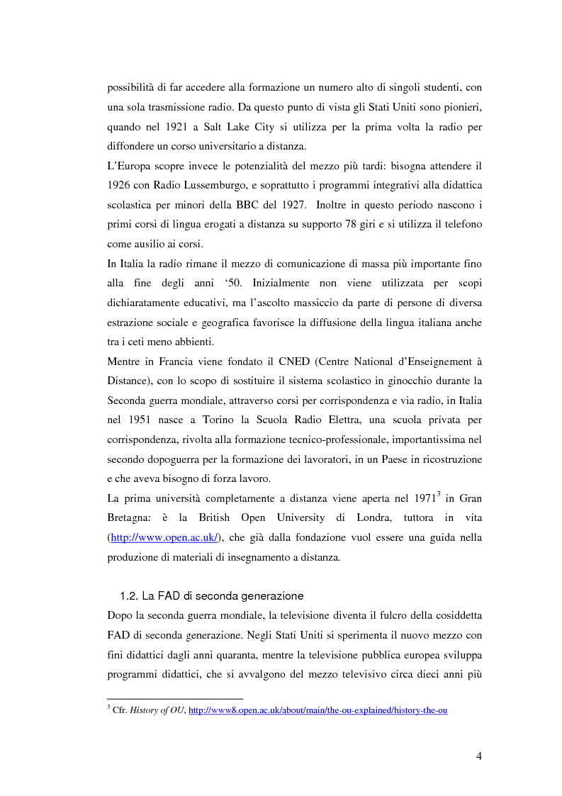 Anteprima della tesi: Usabilità e e-learning: uno studio sull'apprendimento dell'italiano online, Pagina 3