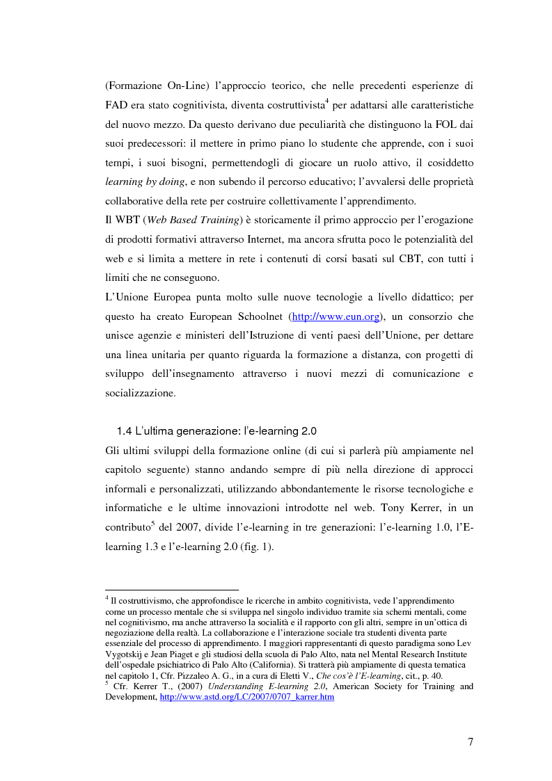 Anteprima della tesi: Usabilità e e-learning: uno studio sull'apprendimento dell'italiano online, Pagina 6