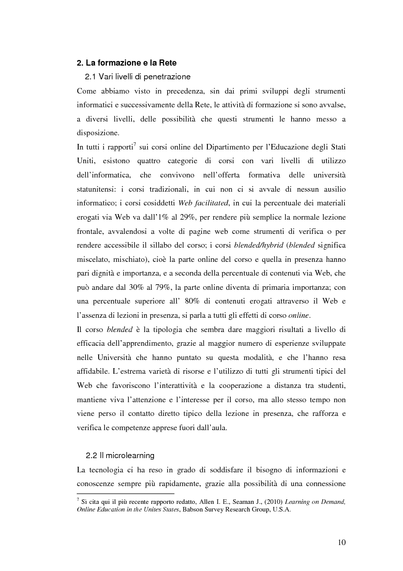 Anteprima della tesi: Usabilità e e-learning: uno studio sull'apprendimento dell'italiano online, Pagina 9