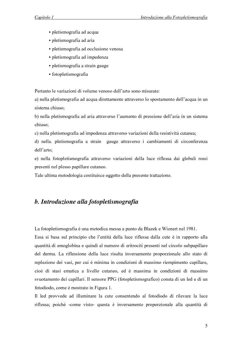 Anteprima della tesi: Progettazione di un sistema embedded per il rilievo della pulsazione cardiaca tramite un sensore fotopletismografico, Pagina 3