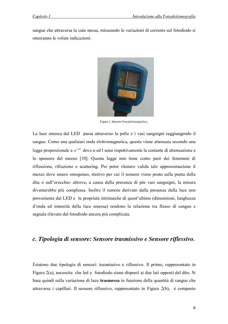 Anteprima della tesi: Progettazione di un sistema embedded per il rilievo della pulsazione cardiaca tramite un sensore fotopletismografico, Pagina 4