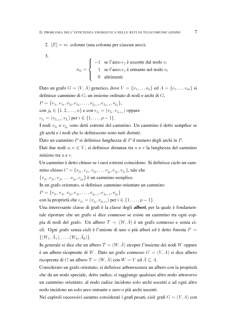 Anteprima della tesi: Il problema dell'efficienza energetica nelle reti di telecomunicazione, Pagina 6