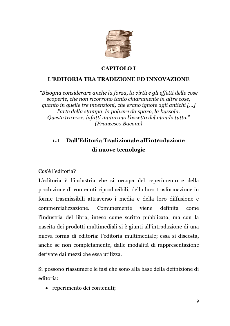 Anteprima della tesi: Analisi di un'Editoria che cambia, Pagina 6