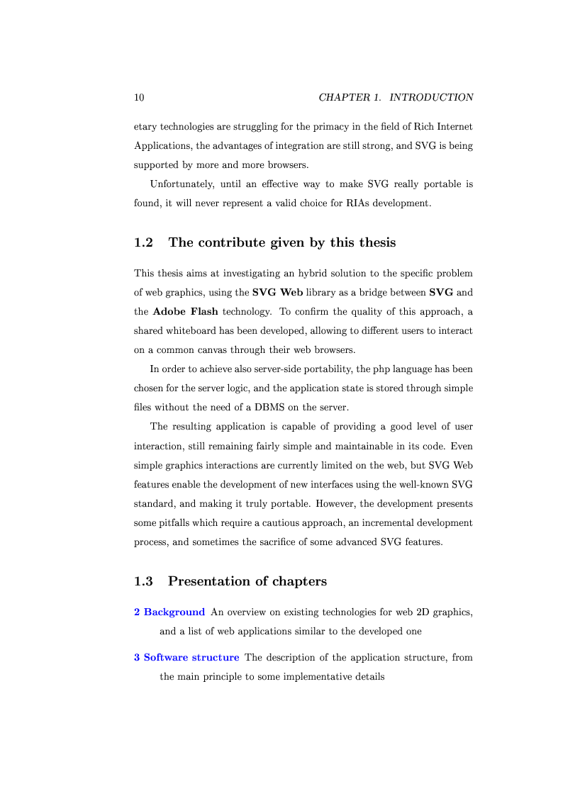 Anteprima della tesi: Collaborative web whiteboard based on the SVG technology, Pagina 3