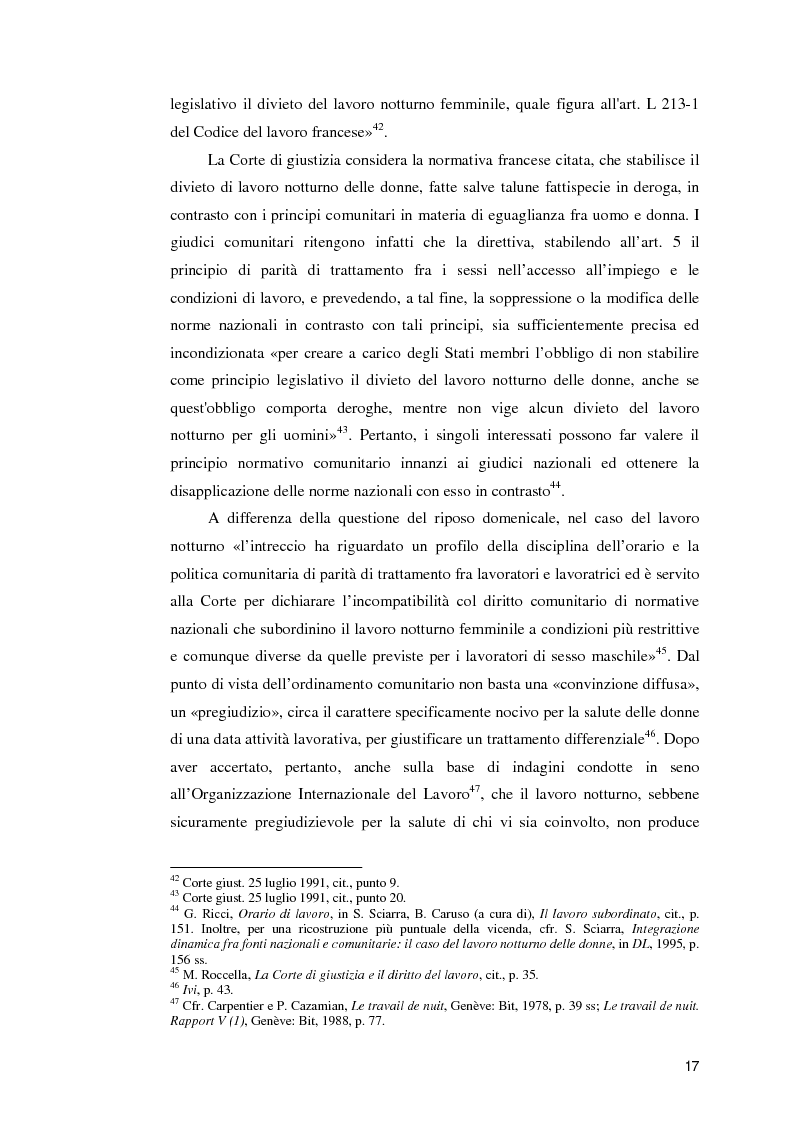 Anteprima della tesi: La normativa comunitaria in materia di orario di lavoro, Pagina 12