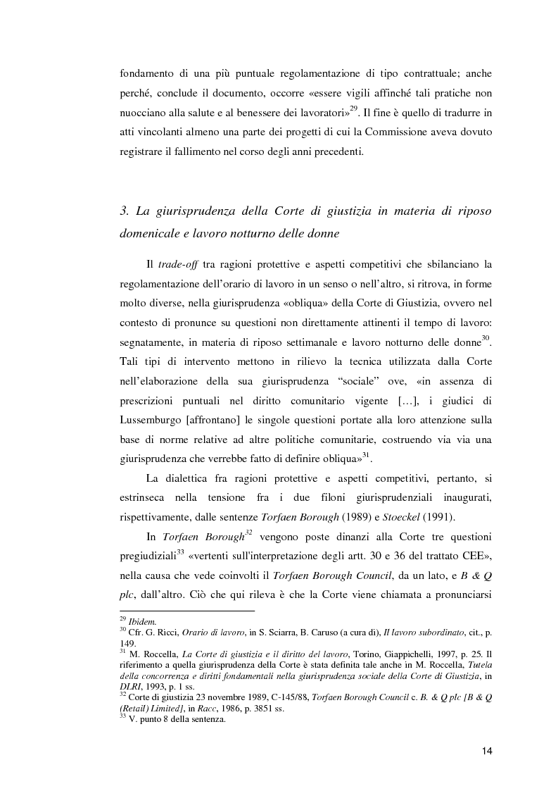 Anteprima della tesi: La normativa comunitaria in materia di orario di lavoro, Pagina 9