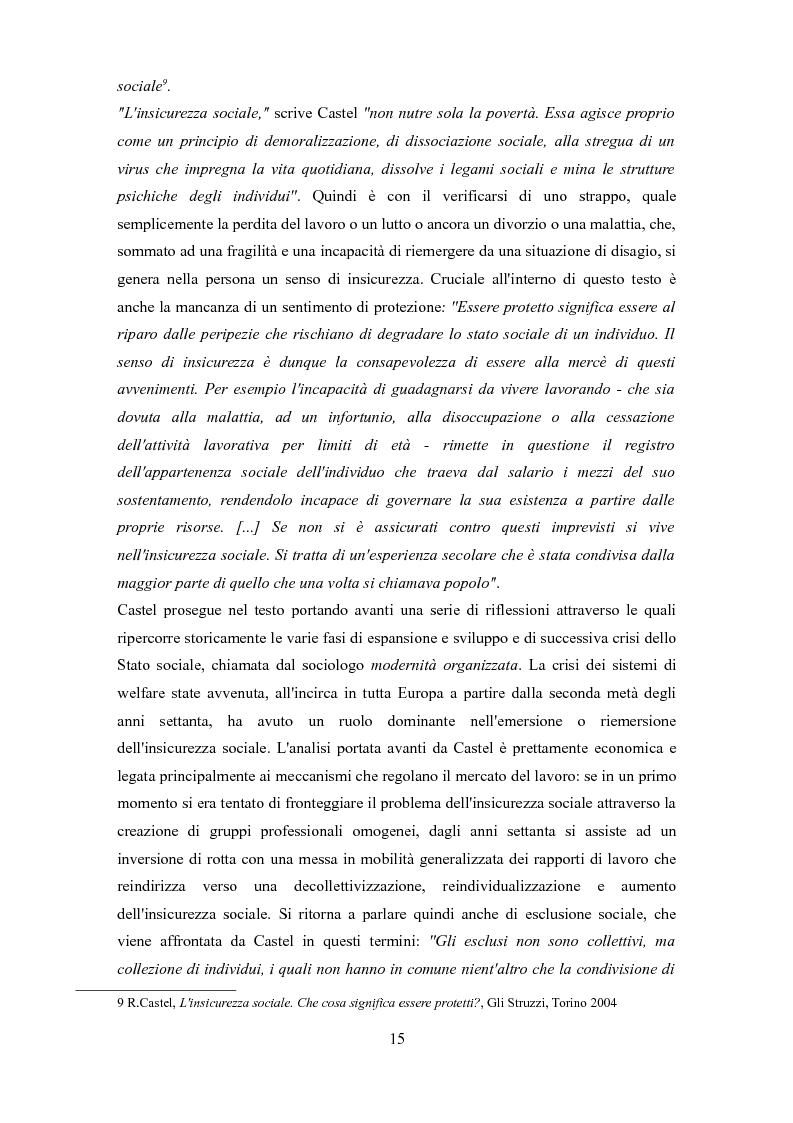 Anteprima della tesi: Le problematiche dell'adulto in difficoltà: Genova e Torino due realtà a confronto, Pagina 12