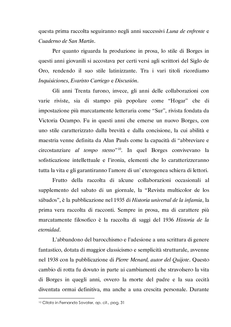 Anteprima della tesi: L'invecchiamento delle traduzioni. L'opera in prosa di Jorge Luis Borges, Pagina 11