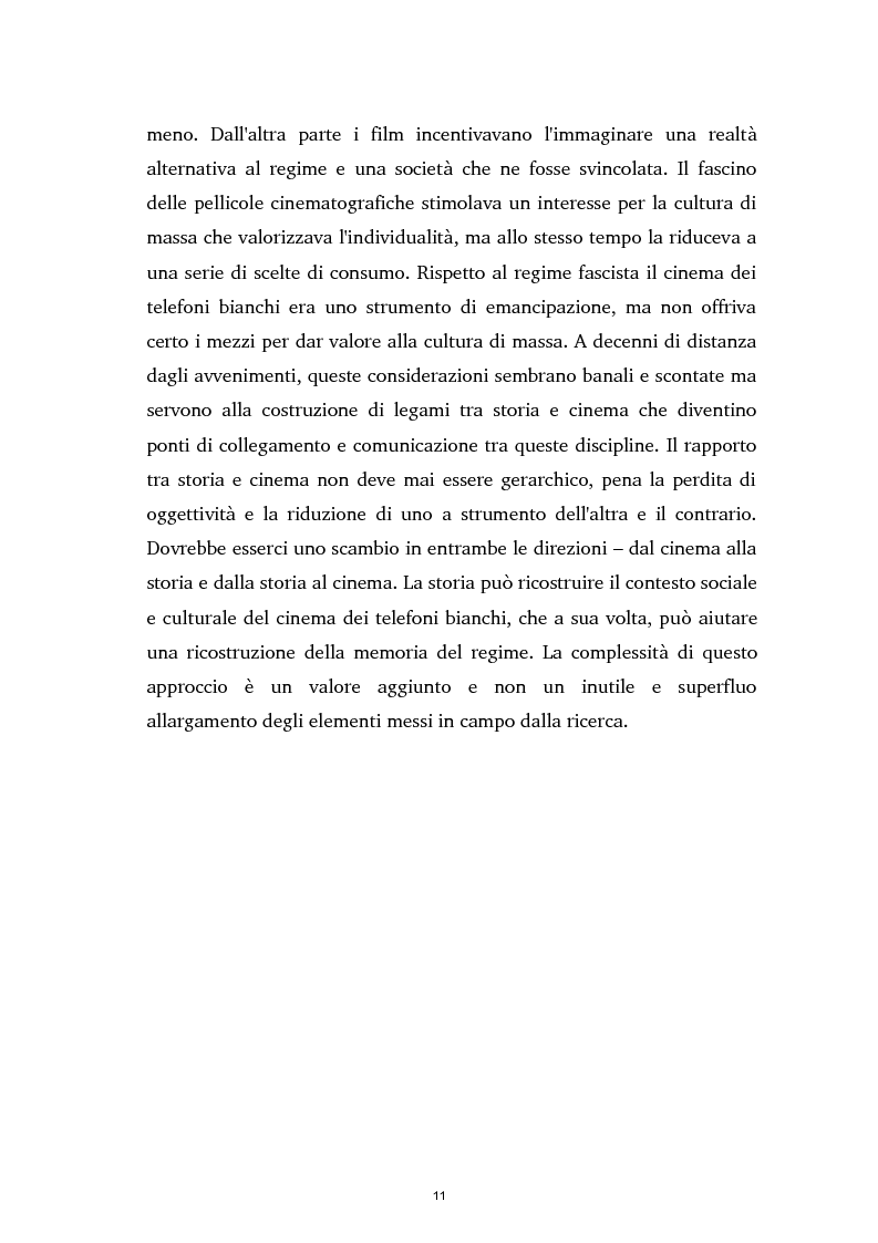 Anteprima della tesi: Tra ideologia e consumo - il fascismo e il cinema dei telefoni bianchi, Pagina 11