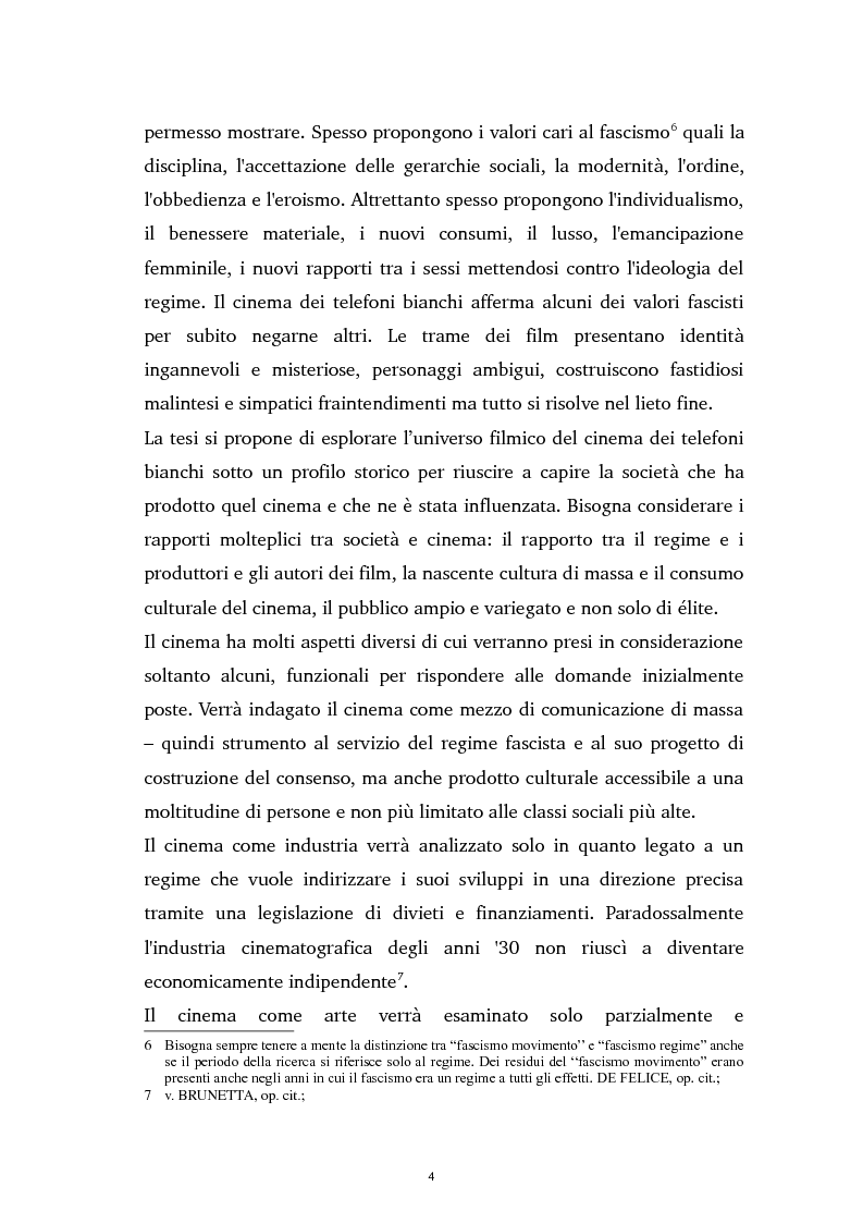 Anteprima della tesi: Tra ideologia e consumo - il fascismo e il cinema dei telefoni bianchi, Pagina 4
