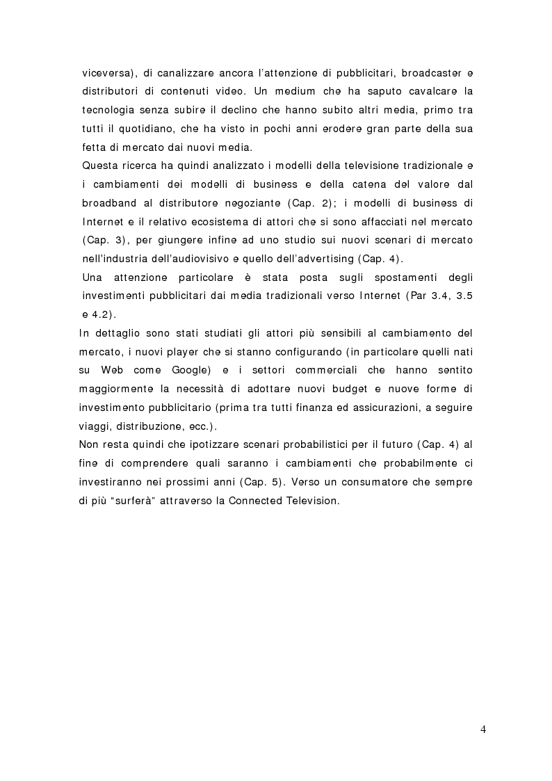 Anteprima della tesi: Surfing on TV. Modelli di Business per la Connected Television, Pagina 3