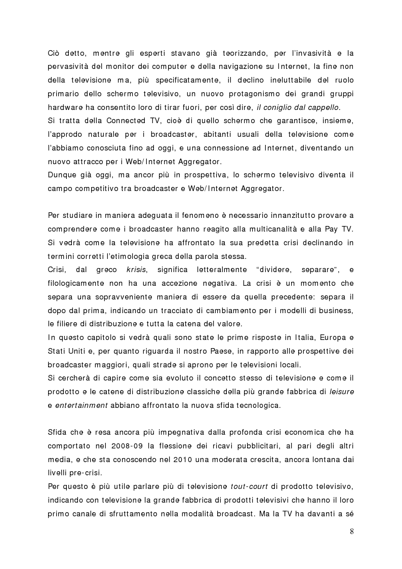 Anteprima della tesi: Surfing on TV. Modelli di Business per la Connected Television, Pagina 7