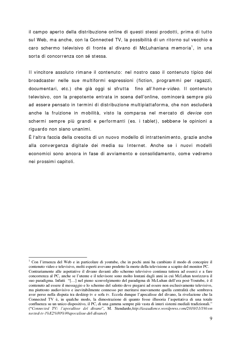 Anteprima della tesi: Surfing on TV. Modelli di Business per la Connected Television, Pagina 8