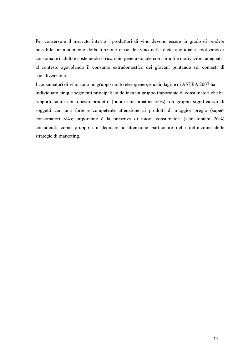 Anteprima della tesi: Strategie di espansione internazionale delle piccole imprese vitivinicole: l'Azienda Agricola Cerbaia, Pagina 10