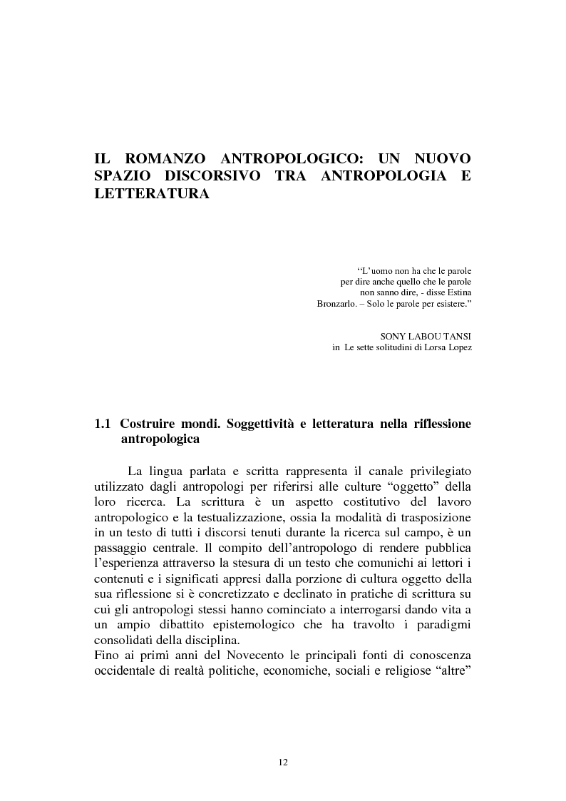 Anteprima della tesi: Esistenze in bilico tra luoghi e non luoghi. Uno studio antropologico sul senso del luogo attraverso il romanzo ''Antigua, vita mia'' di Marcela Serrano, Pagina 9