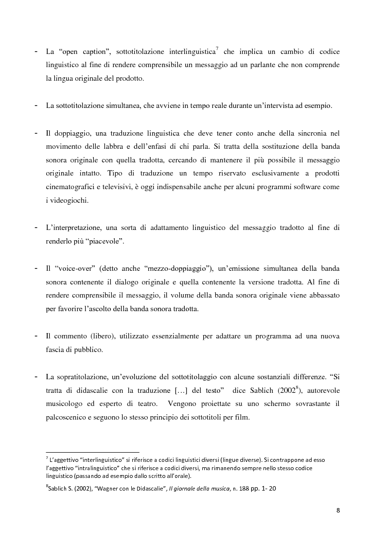 Anteprima della tesi: La traduzione audiovisiva nell'ambito videoludico, Pagina 5