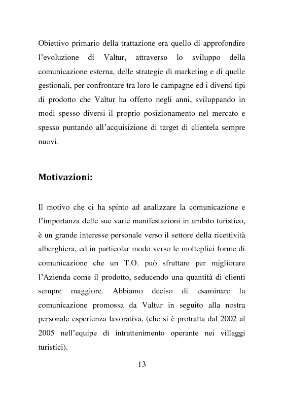 Anteprima della tesi: L'evoluzione della comunicazione esterna: il caso Valtur, Pagina 5