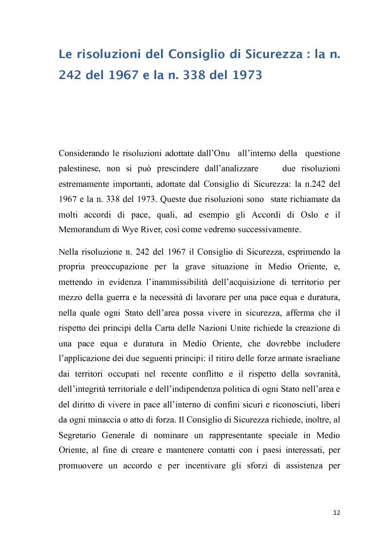 Anteprima della tesi: La questione palestinese: dalla Road Map ad Annapolis, Pagina 10