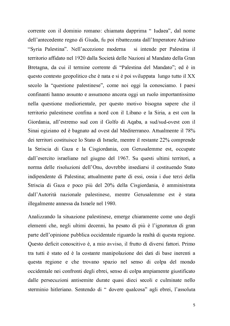 Anteprima della tesi: La questione palestinese: dalla Road Map ad Annapolis, Pagina 3