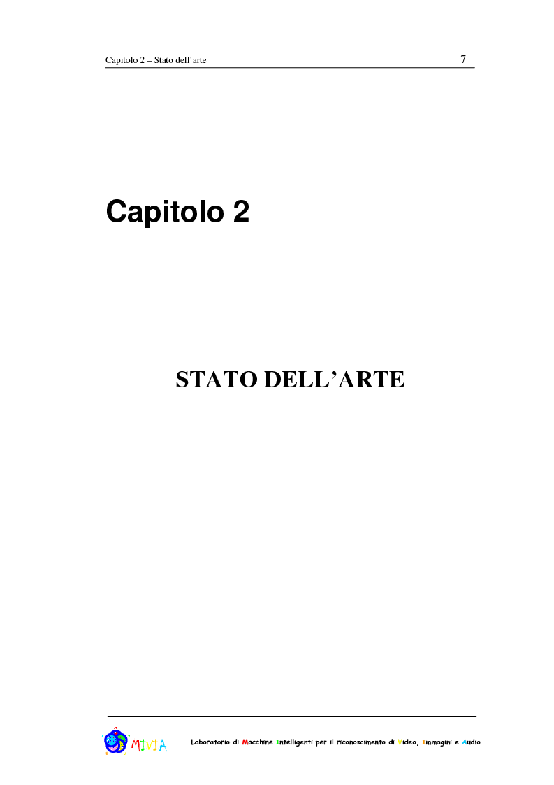Anteprima della tesi: Caratterizzazione sperimentale di un sistema di videosorveglianza in ambienti reali, Pagina 7