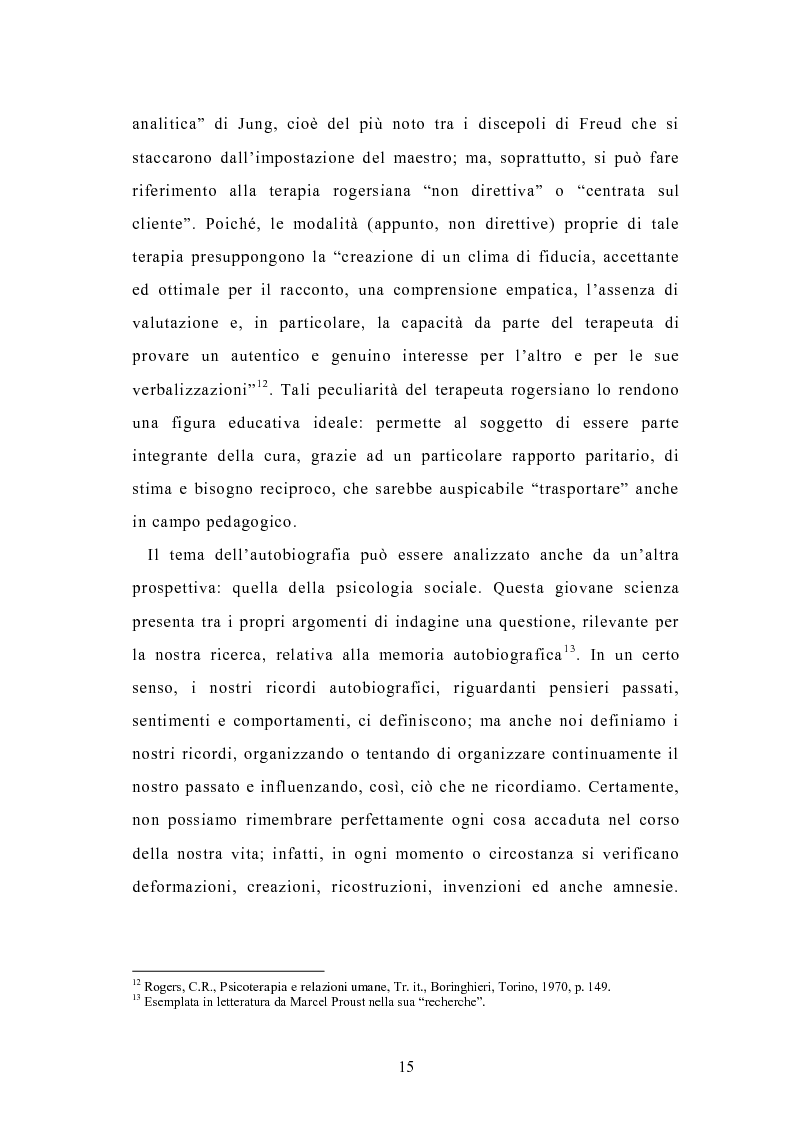 Anteprima della tesi: Condividere storie. Il racconto auto-bio-grafico in contesti educativi, Pagina 13