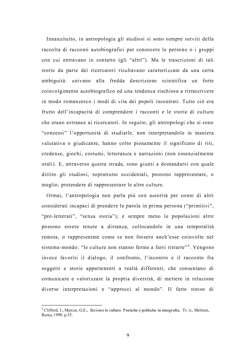 Anteprima della tesi: Condividere storie. Il racconto auto-bio-grafico in contesti educativi, Pagina 7