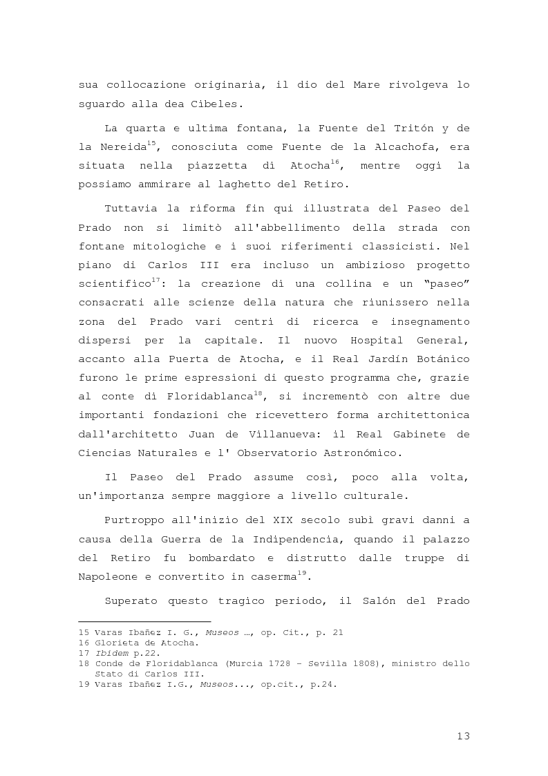 Anteprima della tesi: Intorno al Paseo del Prado: cronaca e storia di un'esperienza museologica, Pagina 10