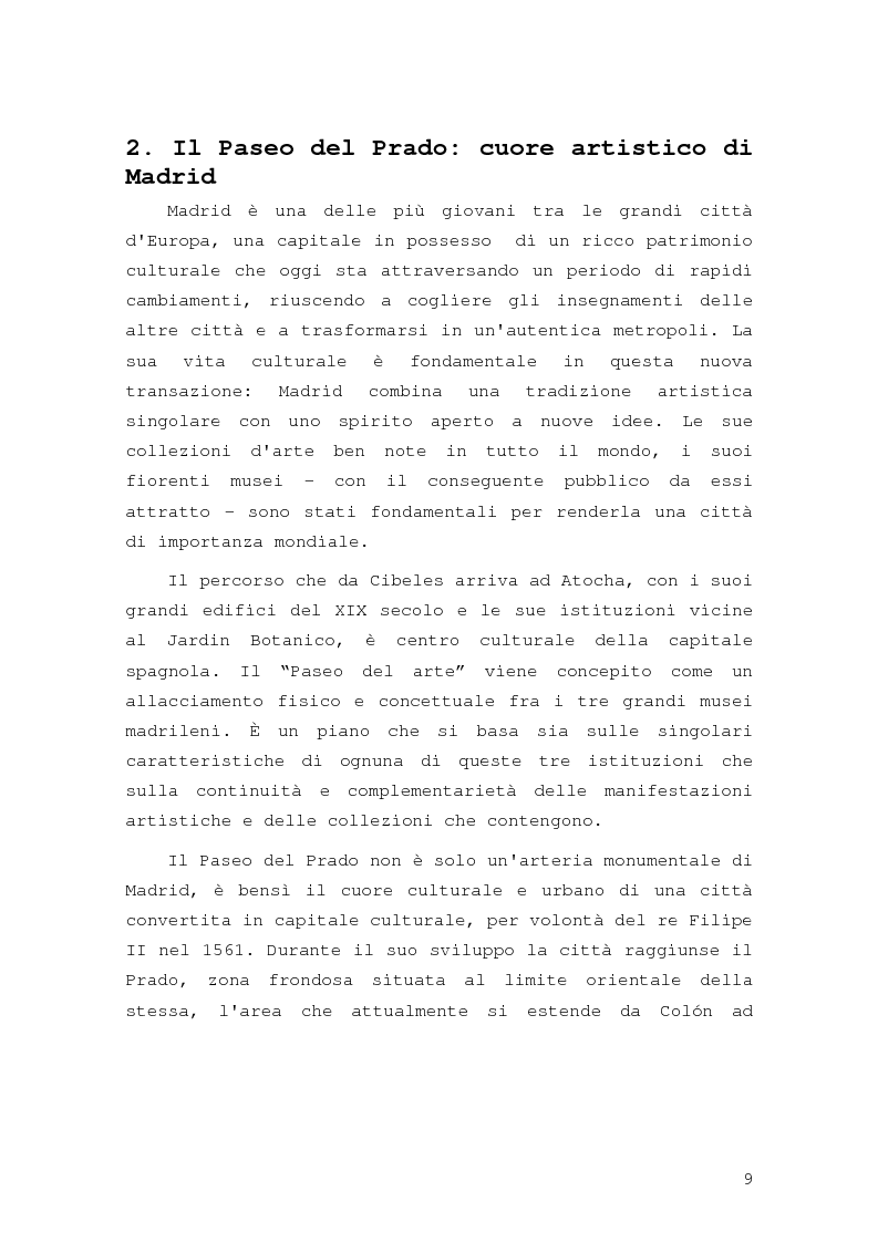 Anteprima della tesi: Intorno al Paseo del Prado: cronaca e storia di un'esperienza museologica, Pagina 6