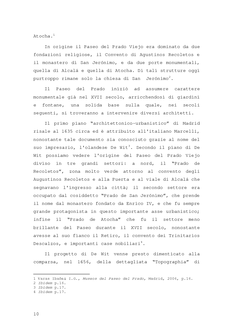 Anteprima della tesi: Intorno al Paseo del Prado: cronaca e storia di un'esperienza museologica, Pagina 7
