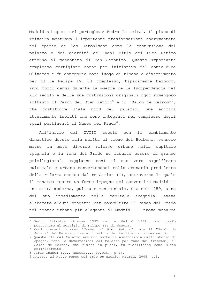 Anteprima della tesi: Intorno al Paseo del Prado: cronaca e storia di un'esperienza museologica, Pagina 8