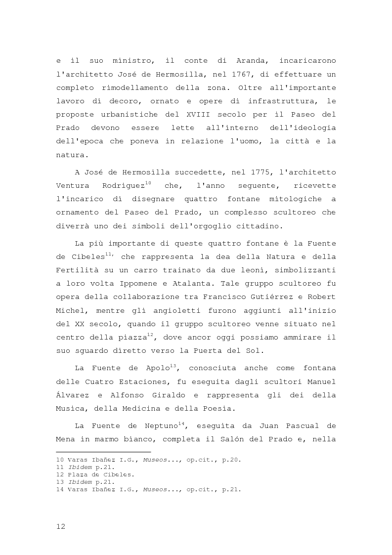 Anteprima della tesi: Intorno al Paseo del Prado: cronaca e storia di un'esperienza museologica, Pagina 9