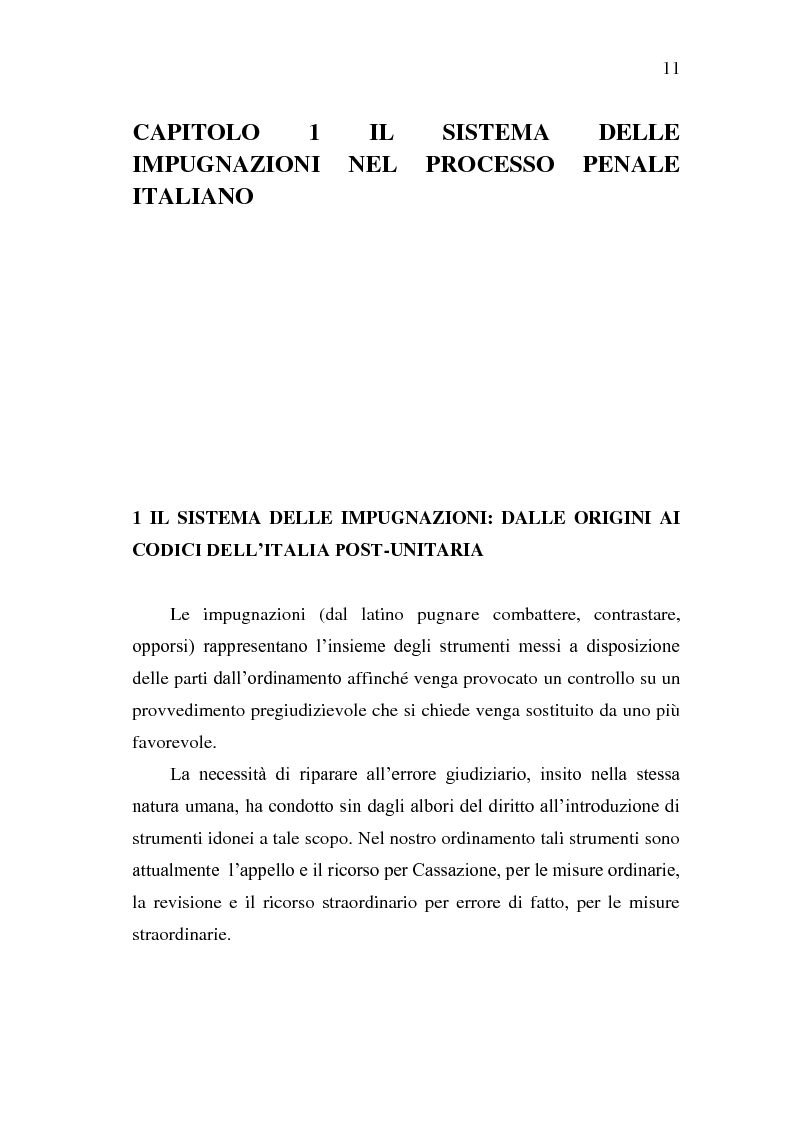 Anteprima della tesi: Sistema Accusatorio ed Impugnazioni, Pagina 7