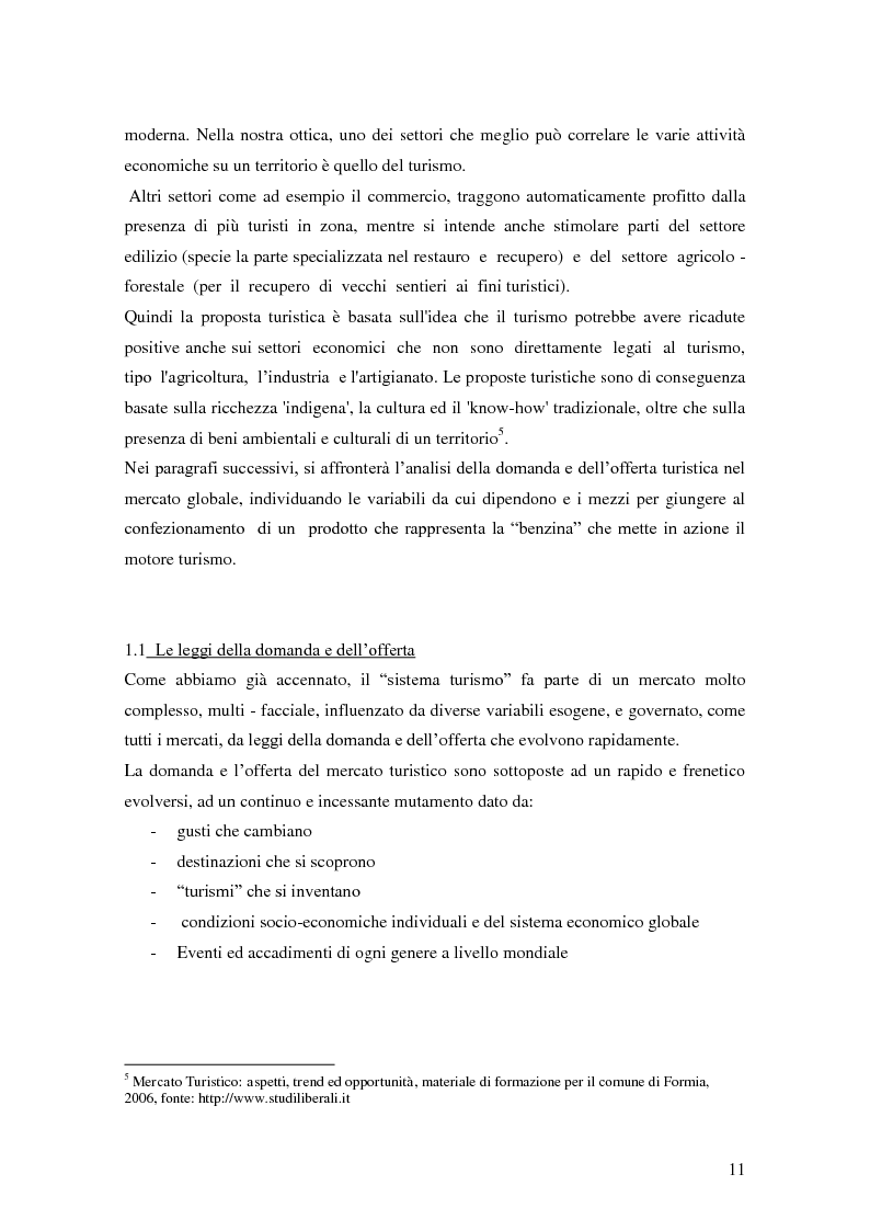 Anteprima della tesi: Criticità e potenzialità di sviluppo del settore turistico in provincia di Latina, Pagina 7