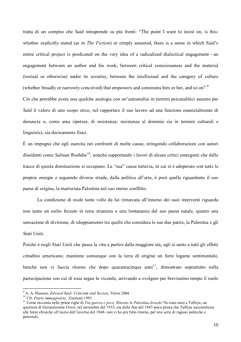 Anteprima della tesi: Il discorso dell'Altro. L'opera critica di Edward W. Said nel segno di Foucault, Pagina 11