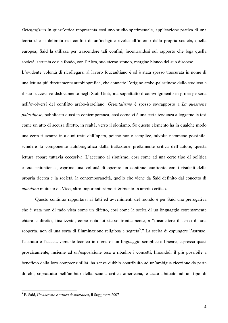 Anteprima della tesi: Il discorso dell'Altro. L'opera critica di Edward W. Said nel segno di Foucault, Pagina 5