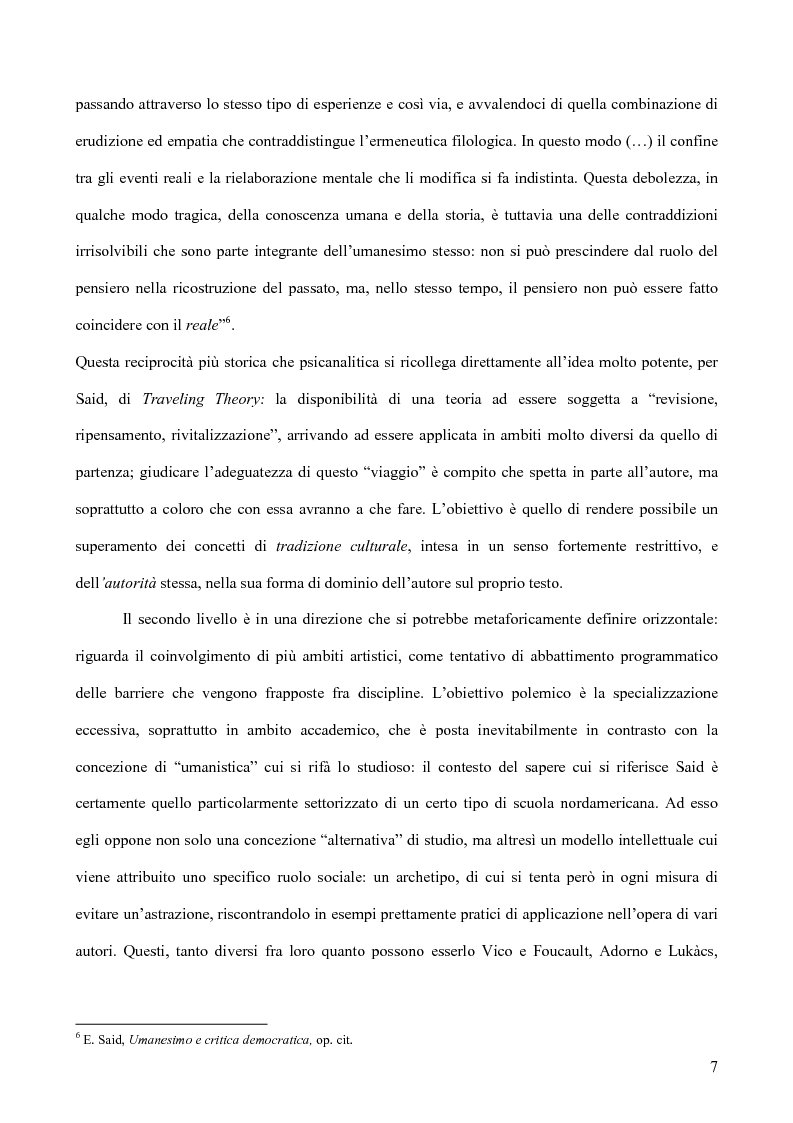 Anteprima della tesi: Il discorso dell'Altro. L'opera critica di Edward W. Said nel segno di Foucault, Pagina 8